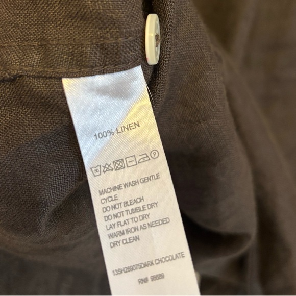 Todd Snyder x Baird McNutt Slim Sea Soft Irish Linen Point Collar Shirt - Picture 5 of 6